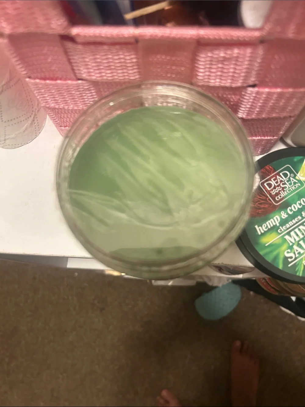Hemp & Coconut Lime Mineral Salt Scrub - Green